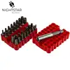 33Pcs Screwdriver Tamper Proof Security Bits Set with Magnetic Extension Bit Holder Torx Hex Star Spanner woodworking Tools ► Photo 2/6