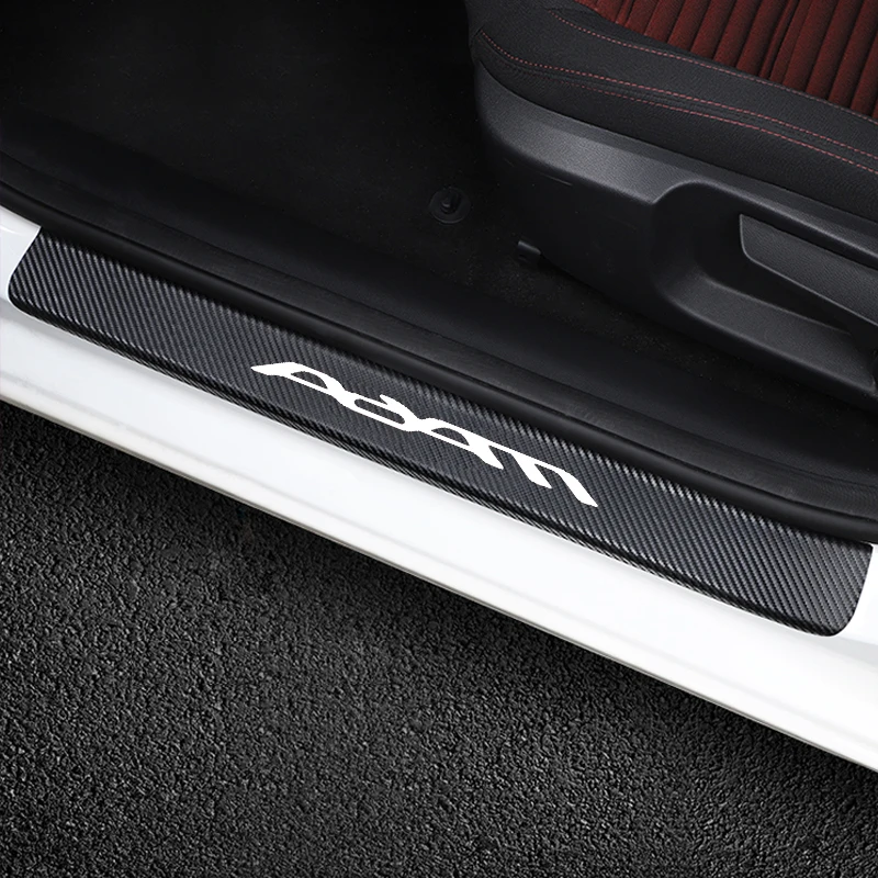 Накладка на порог 4D наклейки из углеродного волокна для OPEL ADAM автомобильные аксессуары Интерьер 4 шт стикер автомобиля