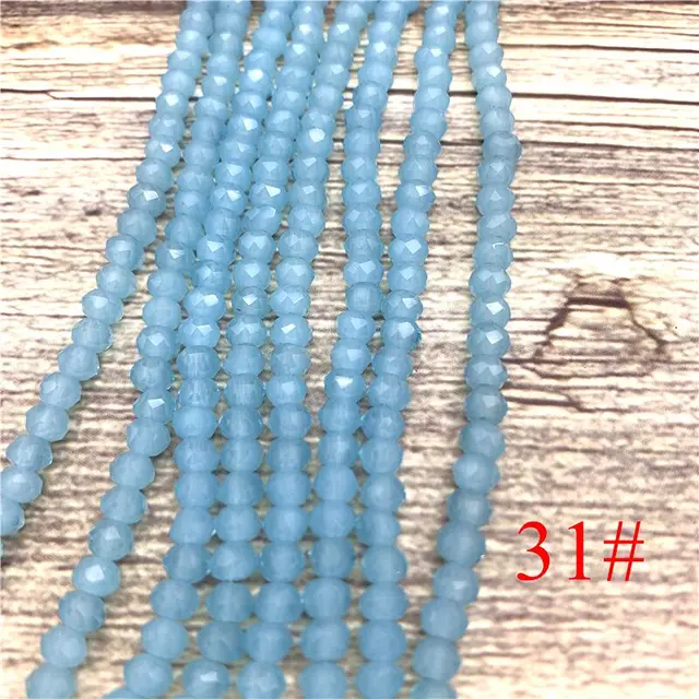 2x3mm/3x4mm/4x6mm Crystal Rondel Beads Faceted Glass Beads For Jewelry Making DIY Female Bracelet Necklace Jewelry NO.31