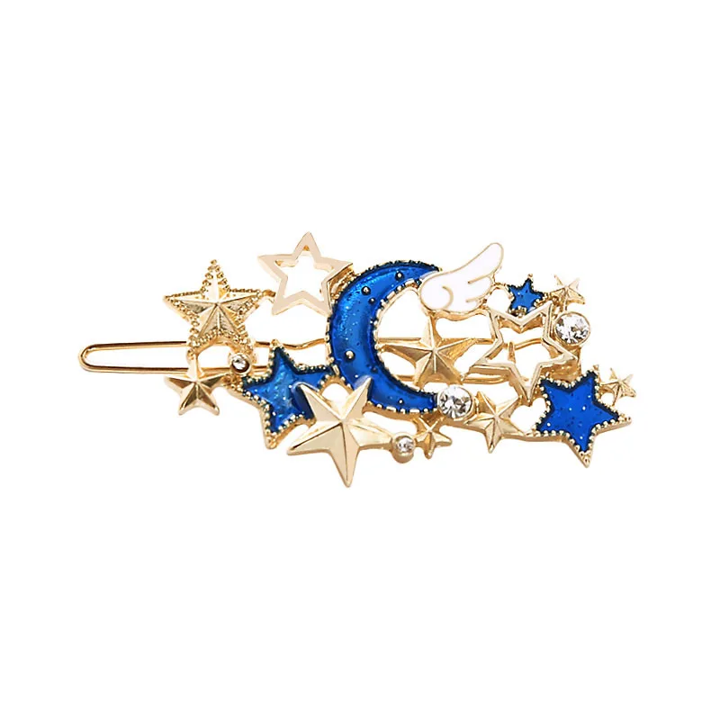 

Cardcaptor Sakura Star Hairpin Moon Wing Alloy Bobby Hair Clip Headwear Hair Headband Hairpin Barrette Beauty Women Girls Gift