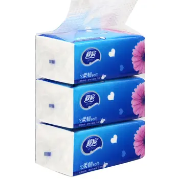 

Primary Wood Pulp Pumping Paper 100 Pumping 3 Layers Tissue Paper Toilet Paper Pumping Napkin Papers