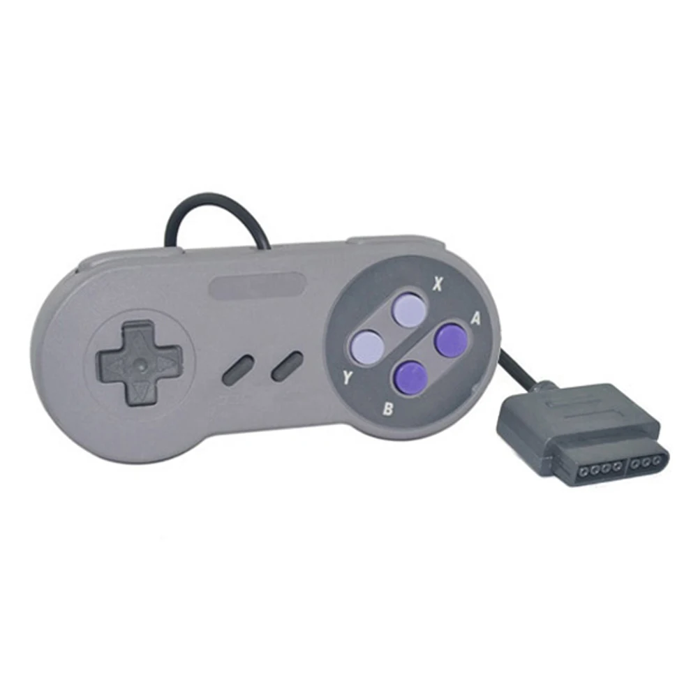 100 шт проводной игровой контроллер геймпад для nintendo для S-F-C для S-N-E-S игровой консоли