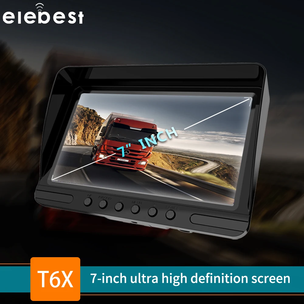Видеорегистратор Elebest T6X камера для приборной панели 7 дюймов с функцией ночного