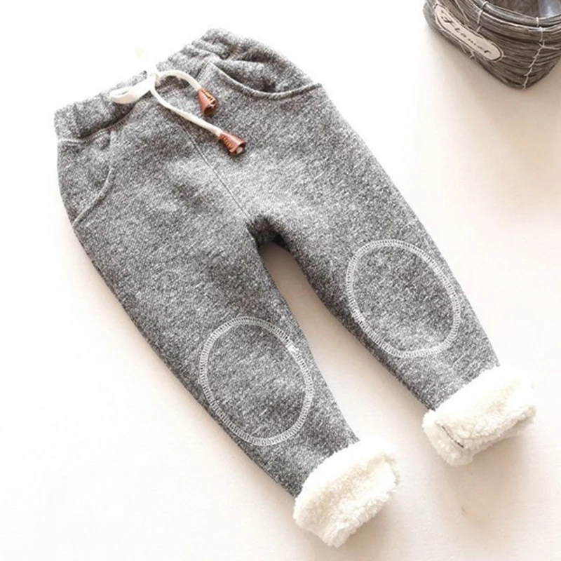 

2019 Autumn Baby Boys Girls Pants Baby Pants Plus Thick Velvet Kids Girls Leggings Kids Winter Warm Sport Pants