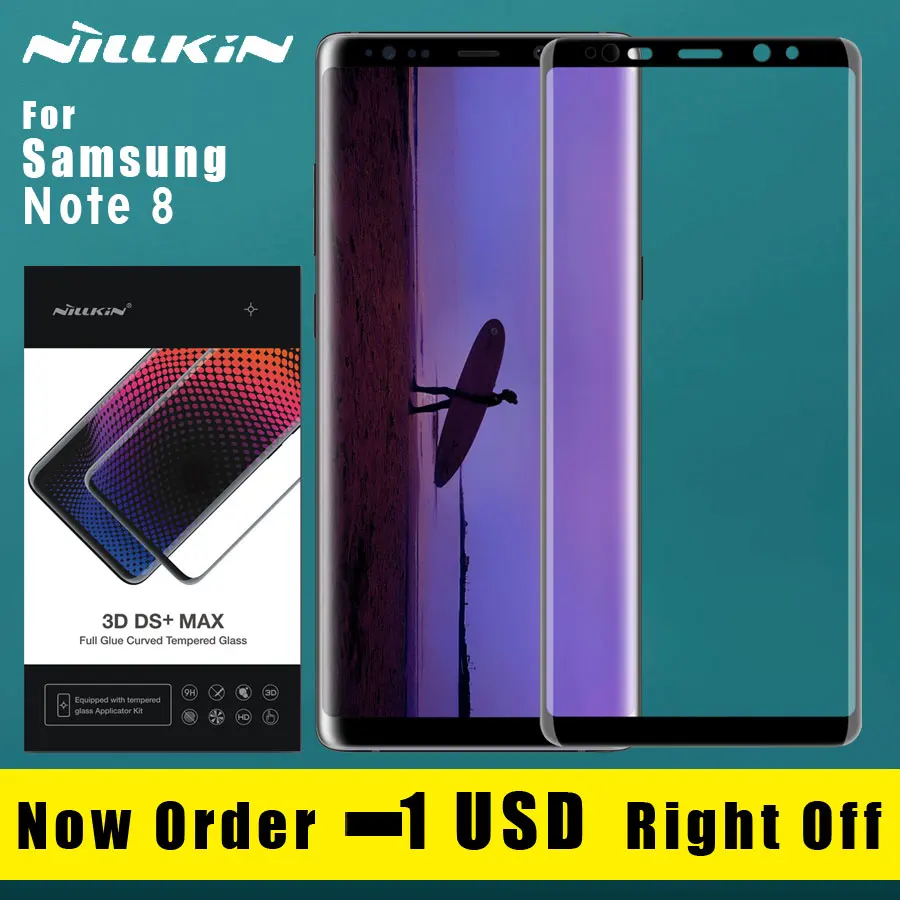Для Samsung Galaxy Note 8 note8 стекло DS + Max полное покрытие закаленное Защита экрана HD
