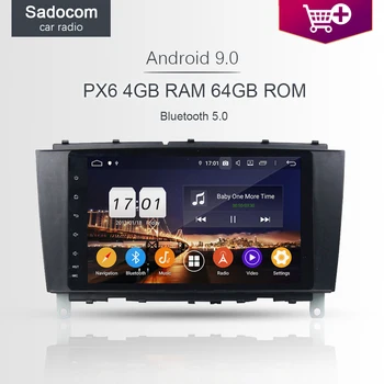 

720P PX6 8" 2 din Android 9.0 car radio 4G RAM 64G ROM 8core Car DVD Player For Benz W203 W467 W209 W219 Wifi RDS RADIO