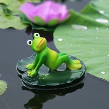 Милый аквапарк орнамент сад реалистичный двора животного Статуэтка домашний Декор открытый плавающий на пруду скульптура Смола рабочего стола