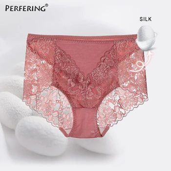 

Perfering Lace Panties High Waist Cotton Briefs Sexy Underwear Plus Szie XL 2XL 3XL Comfortable Lingerie Panties Women New