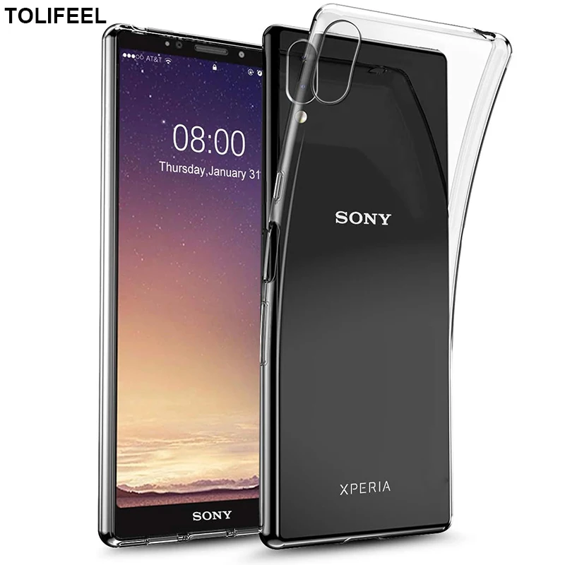 TOLIFEEL чехол для Sony Xperia L2 L3 TPU Силиконовый Прозрачный Бампер Мягкий прозрачная