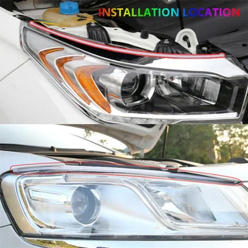

LED Turn Signal Light DRL Turn Signal Light Bar Slim 60CM 2835 SMD 12V 2pcs RGB