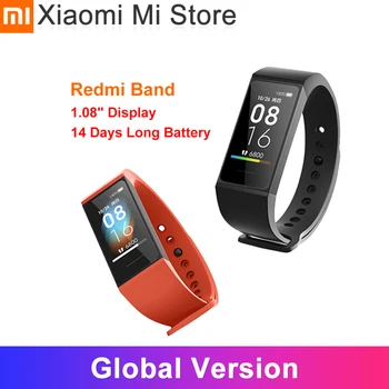

Global Version Xiaomi Redmi Band 1.08" Color Screen Mi band 4C Heart Rate Monitor BT5.0 USB Charging Bracelet Smart Wristband