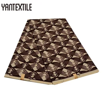

YANTEXTILE African Fabric Free Shipping 6 Yards Ankara African Wax Prints Fabric Polyester Material Pongee Wax Tissus Africain