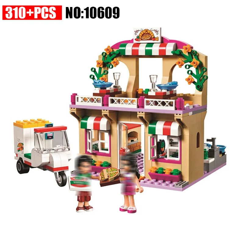 

10609 Friends Series Heartlake Pizzeria Model Building Block Bricks Toys for Children Compatible with Legoinglys Friends 41311