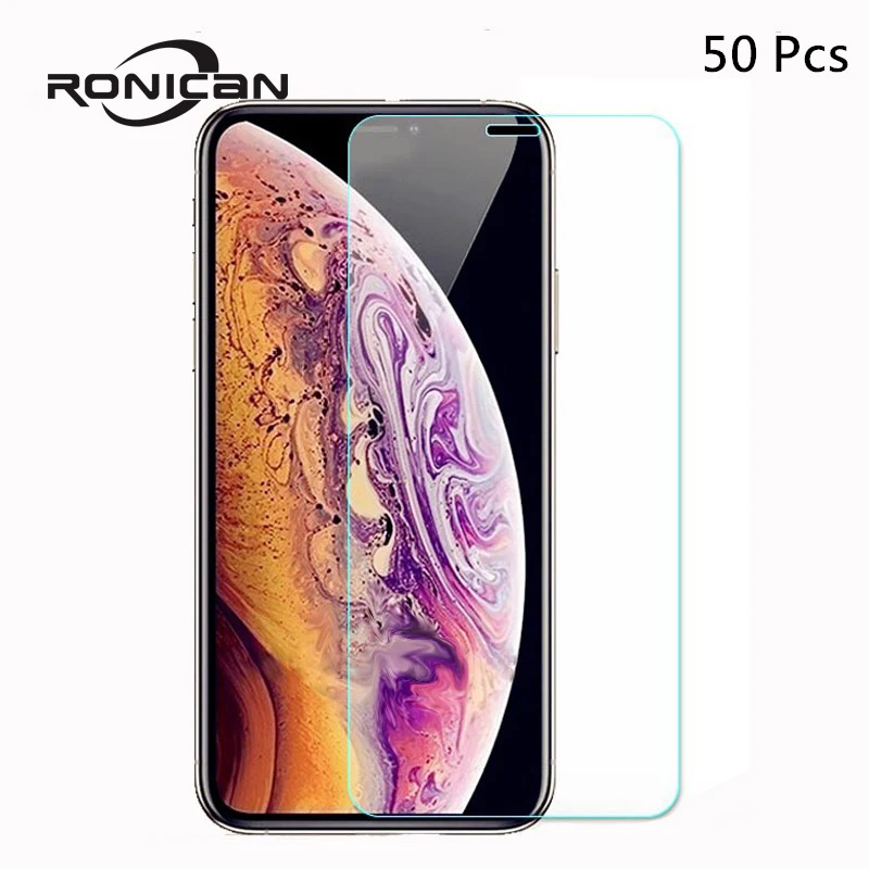 50Pcs Tempered Glass For iPhone XR X XS MaX 11Pro Max 12 Pro Screen Protector Film for iphone 6 6s 7 8 Plus 5 5s SE 2020 Glass