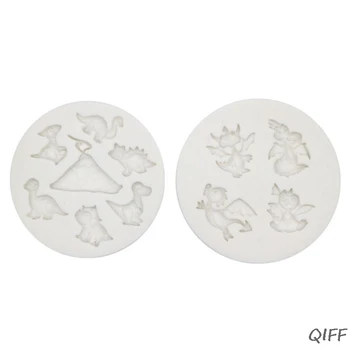 

2Pcs Dinosaur Pendant Collection Resin Silicone Molds Kit Jewelry Making Tools