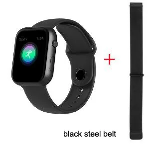 black black steel SX16 Смарт-часы для женщин, пульсометр, кровяное давление, спортивные часы для мужчин, фитнес-браслет, смарт-браслет, умные часы, Android IOS - Цвет: black black steel