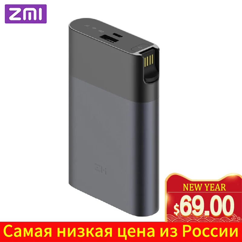  ZMI MF885 4G Wifi Router 10000 mAh Power Bank Wireless wifi repeater 3G4G Router Mobile Hotspot Fas