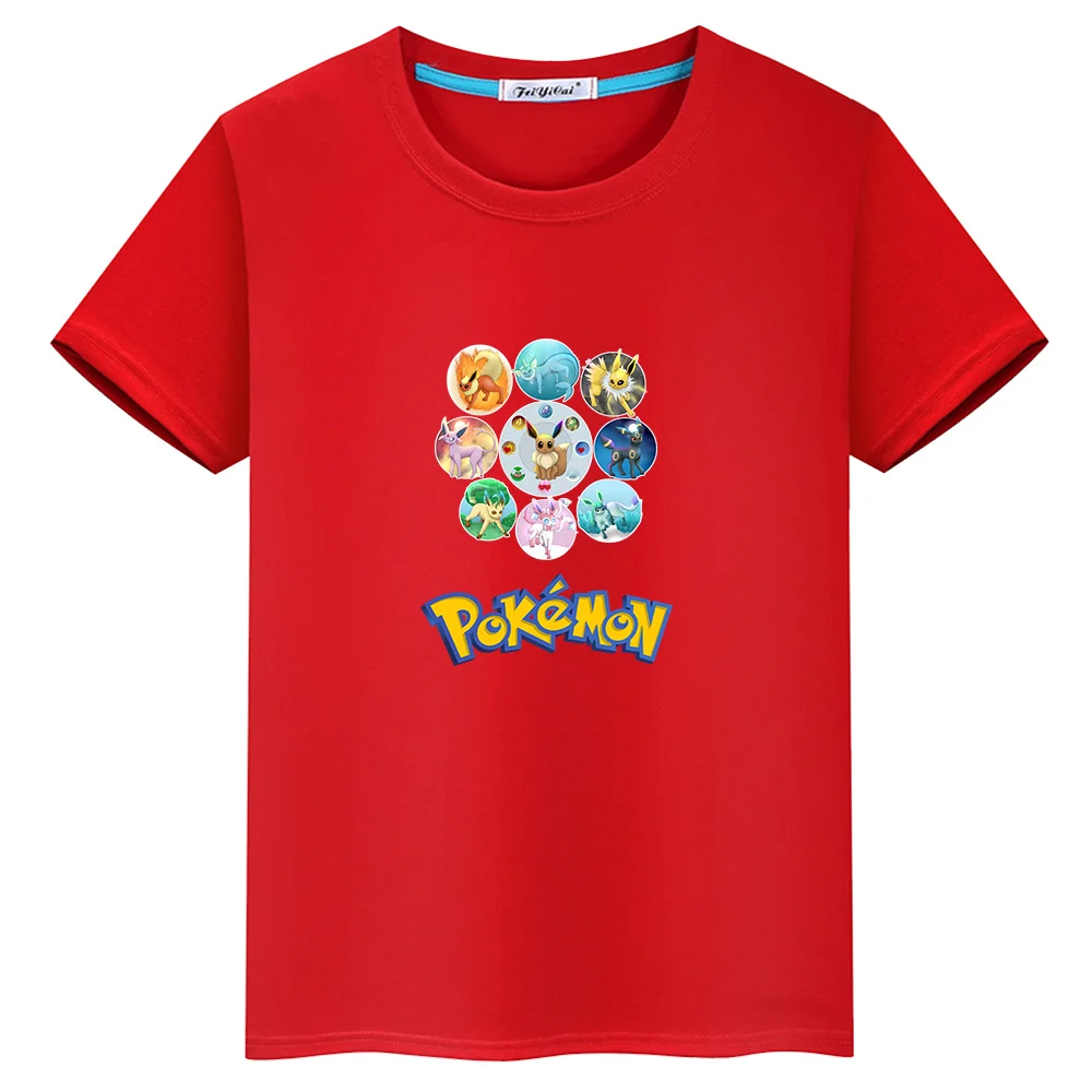 Squirtle Аниме Пикачу чармандер, генгар, с принтом Детские футболки для мальчиков и девочек, Рубашка с короткими рукавами футболка детские хлопковые топы-весеннее платье-пачка - Цвет: 03
