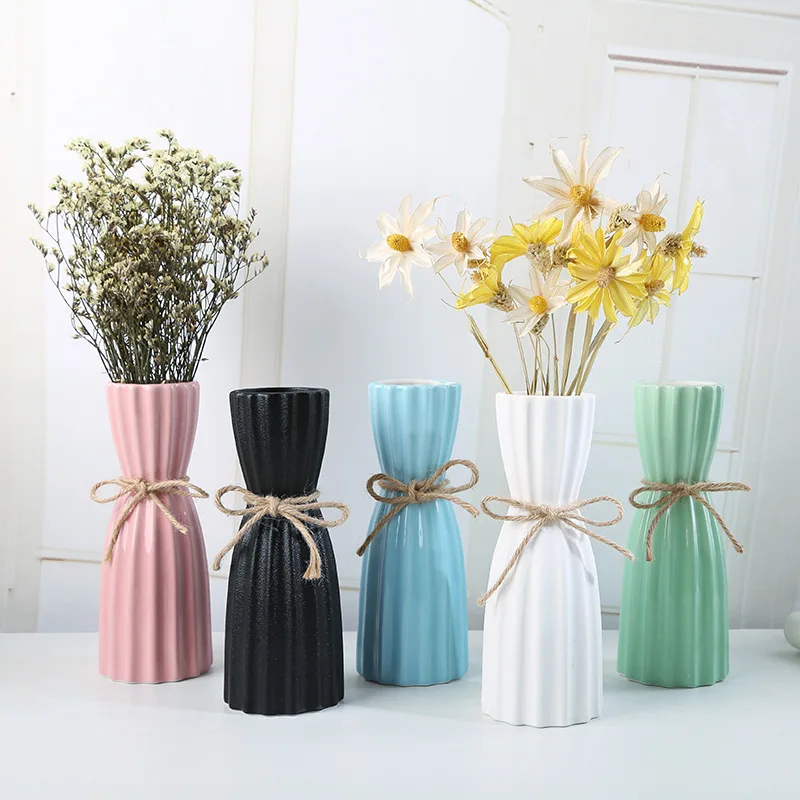 

Ceramic Vase Flower Pot Nordic European Home Decoration Simple Living Room Home Decoration Flower Arrangement Flower Decoration