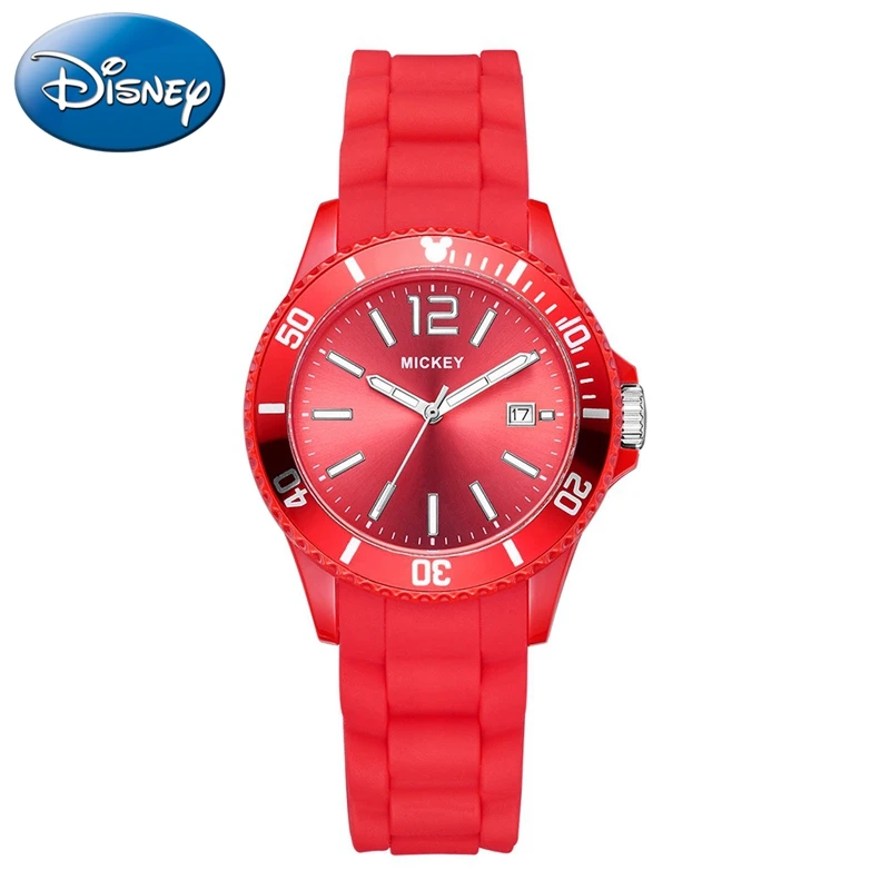 Mickey Mouse Sport Steel Quartz Watch Cartoon Children Watches Calendar
Luminous Ladies Student Women Silicon Reloj Girls Clocks