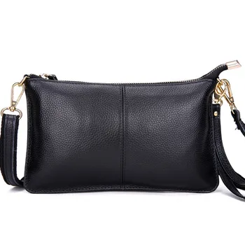 

Women Genuine Leather Day Clutches Candy Color Bags Women's Fashion Crossbody Bags Small Clutch Mini Handbag Shoulder Bag Bolsa