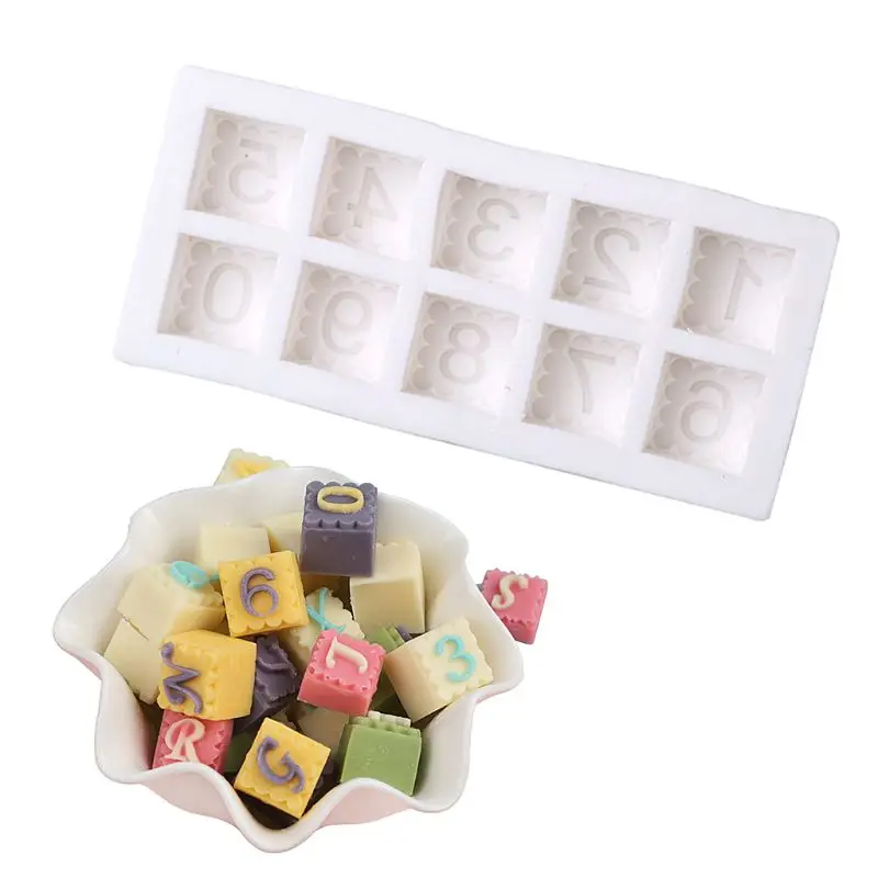 

Number Candy Silicone Cake Chocolate Mold Decorating Tool Kitchen Baking Mould
