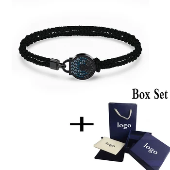 

2020 SWA Fashion new TOGETHERNESS LOCK bracelet exquisite and elegant red black braided rope lock decoration couple jewelry gift