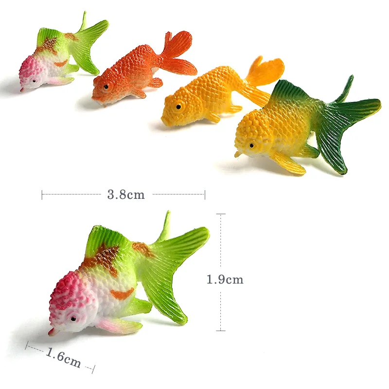 12 шт. Малый Kawaii морской рыбы Золотая рыбка животное модель фигурку для Diy торта на