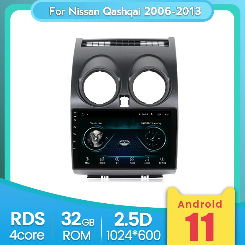 Android 2G + 32G Ips экран для Nissan Qashqai 1 J10 2006-2013 автомобильное радио мультимедийный