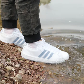 

LHX Reusable Rain Gear Boots Snow Shoe Covers Waterproof Shoes Overshoes Elastic Cover Shoe Protector HP1225 E