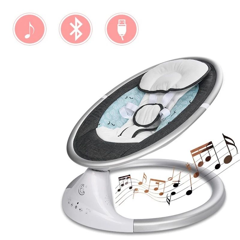 Remote control electric baby rocking chair Imitate mother's embrace and comfort music easy to coax the baby sleep rocking bed