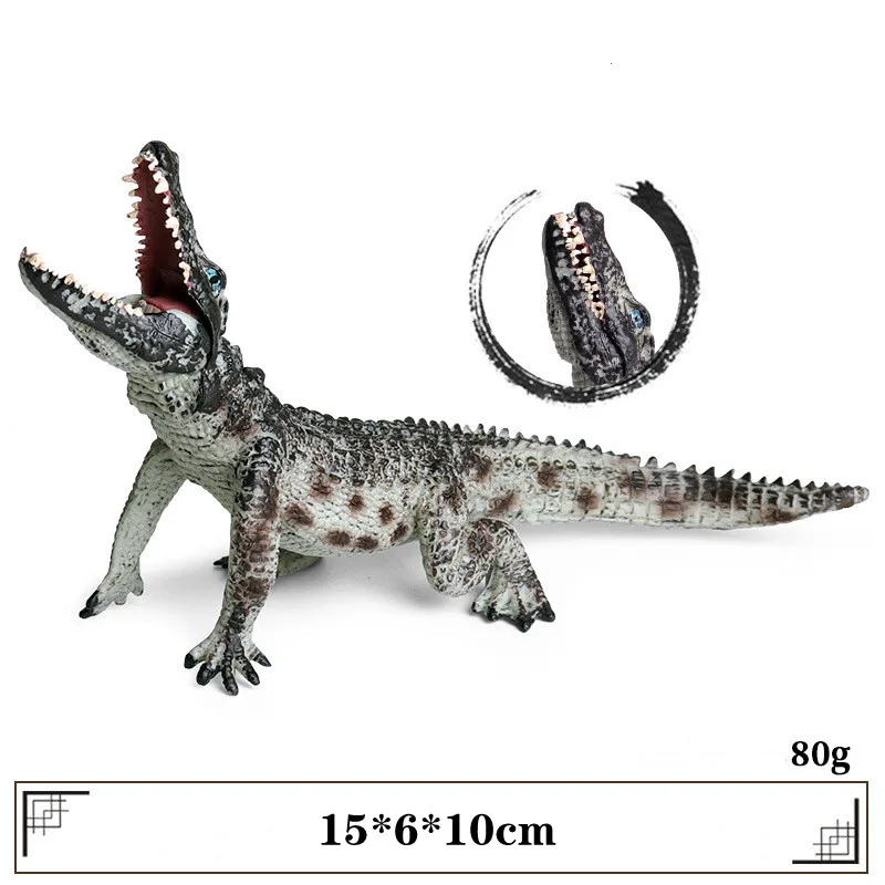 

Simulation Crocodiles Figurine Wild Animal Action Figure Model Toy Collector Decor Kid Dinossauro Cognitive Education