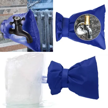 

Outdoor Faucet Cover Faucet congeal Protection For Faucet Outdoor Faucet Socks 4Pcs Secures with a hook-and-loop strap #0535