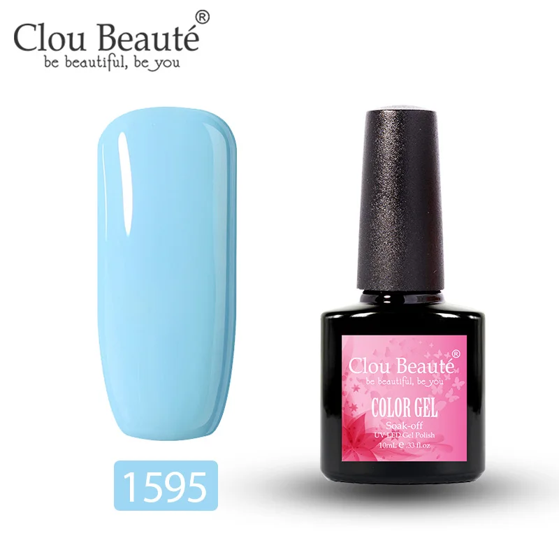 1595 Гель-лак Clou Beaute UV Vernis полуперманентный Гель-лак Маникюр полуперманентный Vernis основа и верхнее покрытие праймер лак для ногтей - Color: 1595