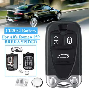 

3Button Remote Smart Car Key Shell For Alfa for ROMEO 159 Brera 156 For Spider Replacement Key Case Cover Fob Emergency Blade