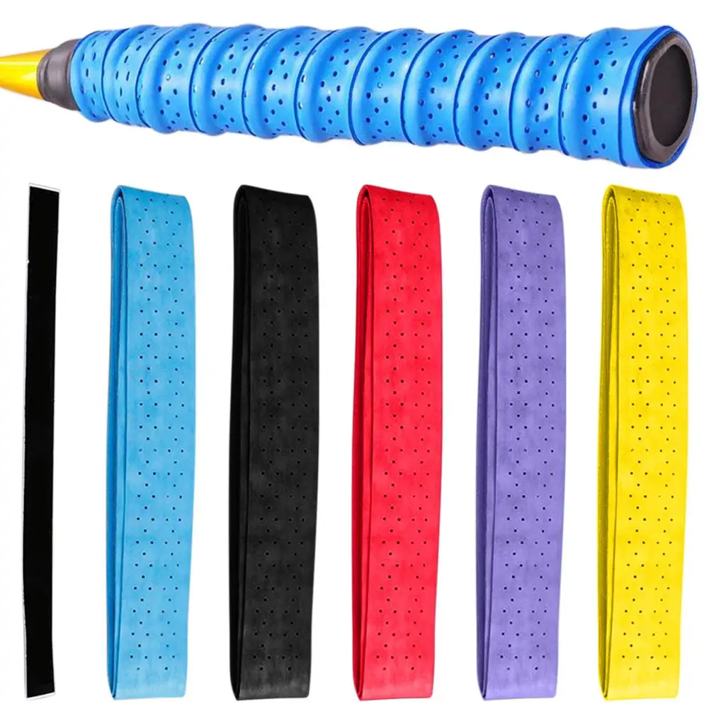 2X Badminton tennis racket overgrips anti-skid sweat absorbed wraps tacky band T 