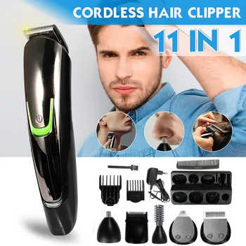 

11 IN 1 Electric Cordless Hair Clipper Cutter Beard Trimmer Razor Shaver Haircut Machine for Men/Women/Kids
