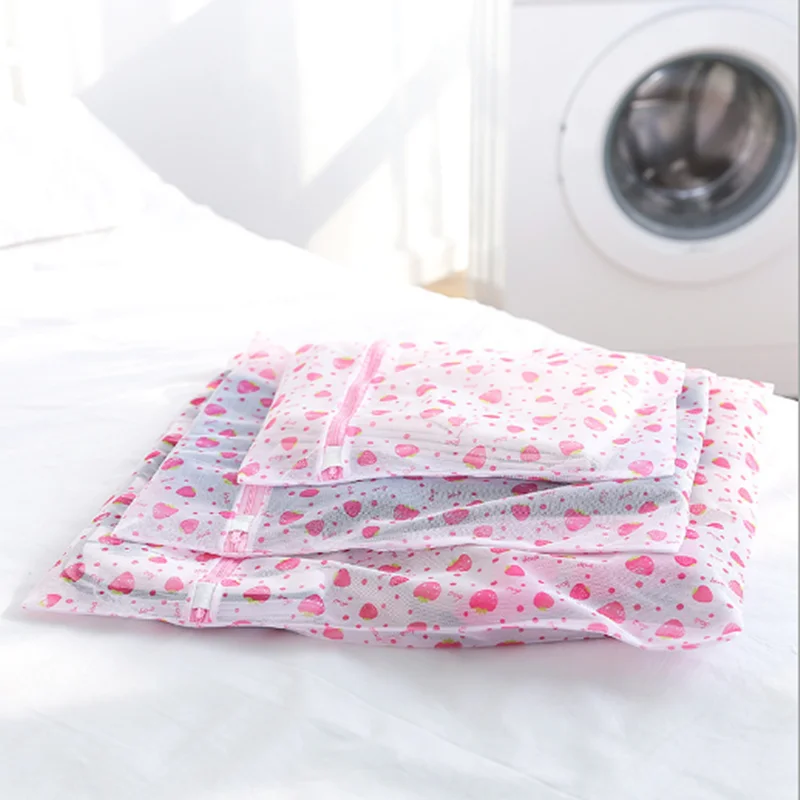 

Polyester Mesh Laundry Bag Net Wash Bags Laundry Bask for Underwear Sock Washing Machine Protect Clothes Bra Bags