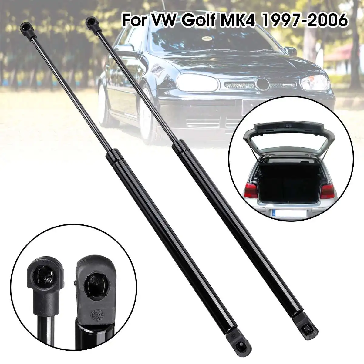  1Pair Rear Trunk Tail Lift Supports Gas Strut Rod Arm Shocks Strut Bars Damper For VW Golf MK4 1997