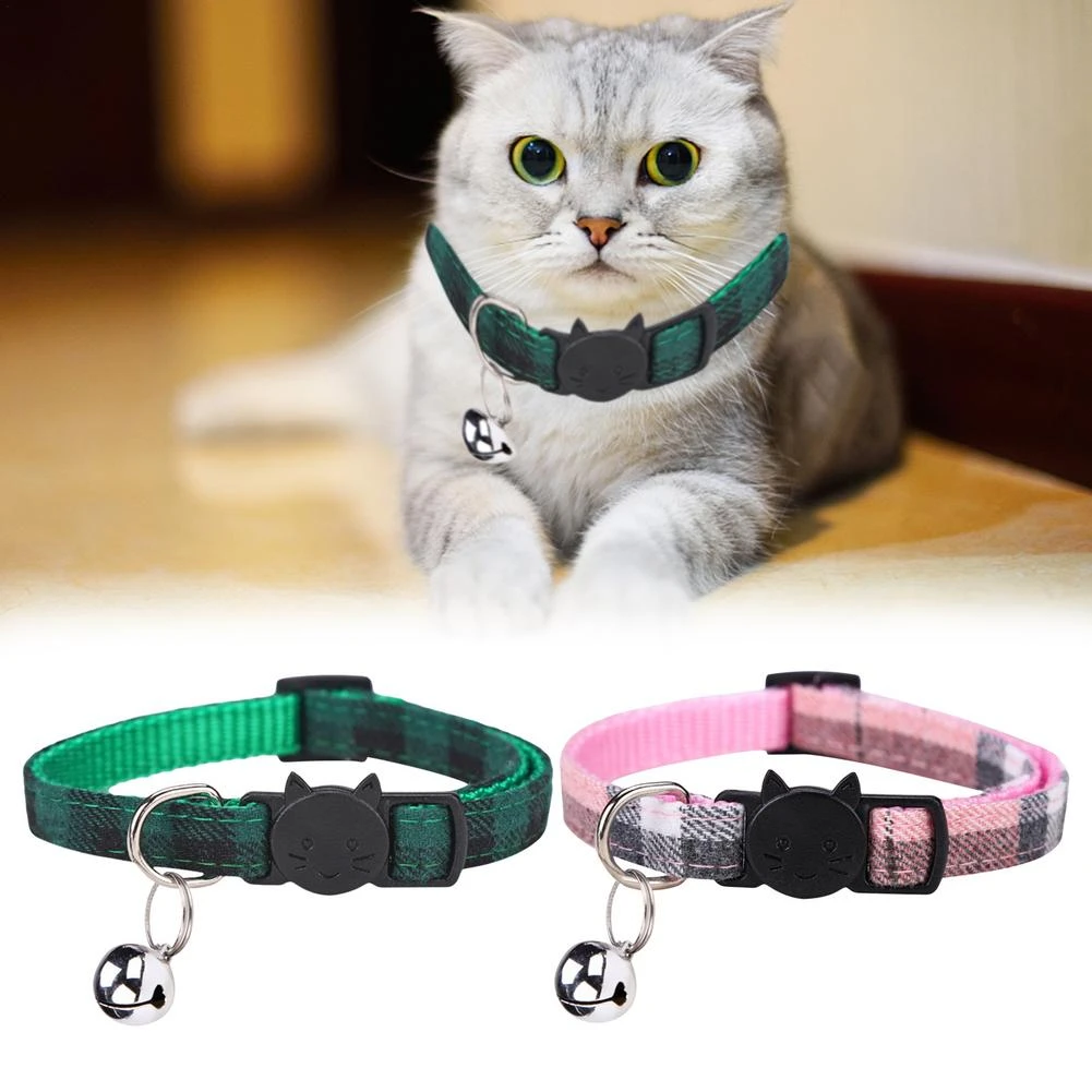 bonitos con campana para gato, Collar ajustable seguro para para perros y gatitos, Collar para mascotas con campana, accesorios para mascotas|Collares y correas para gatos| - AliExpress