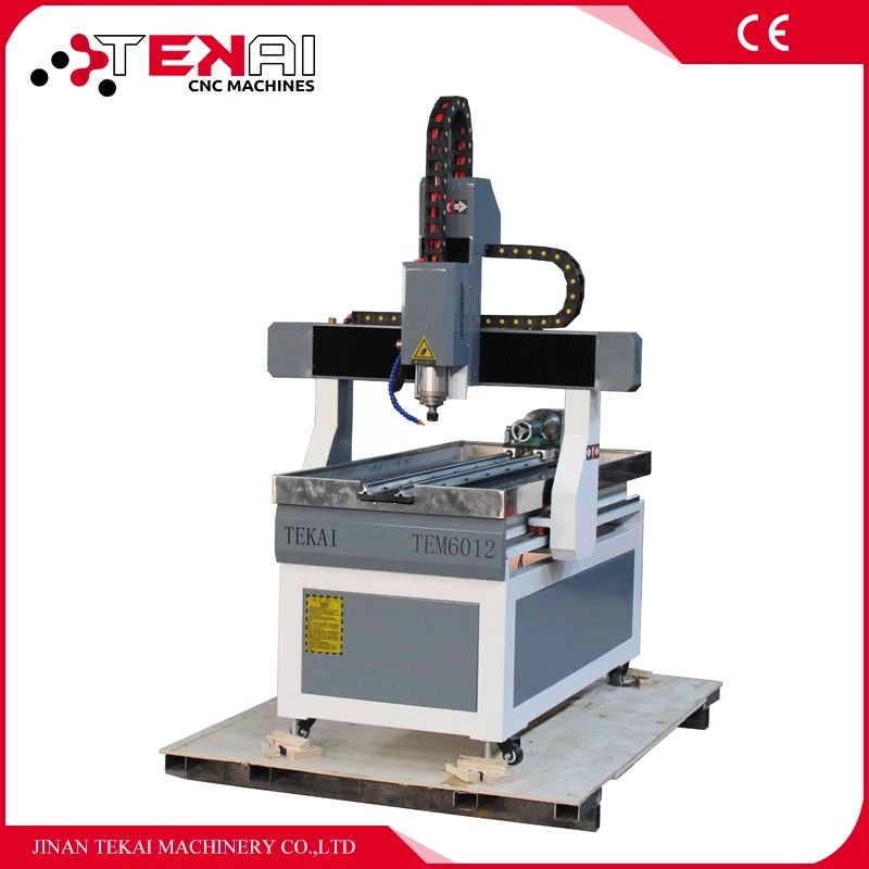 TEM6012 Graveermachine Metalen Cnc Router 4 Axis Rotary Kit 4th Mini