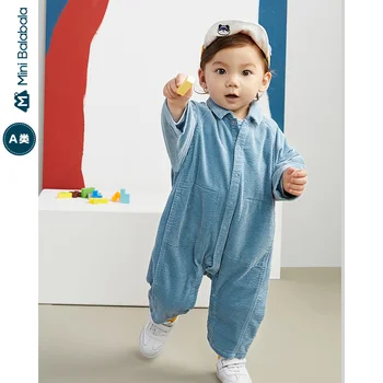 

Minibala Baby jumpsuit 2020 autumn new baby outing jumpsuit casual and comfortable romper