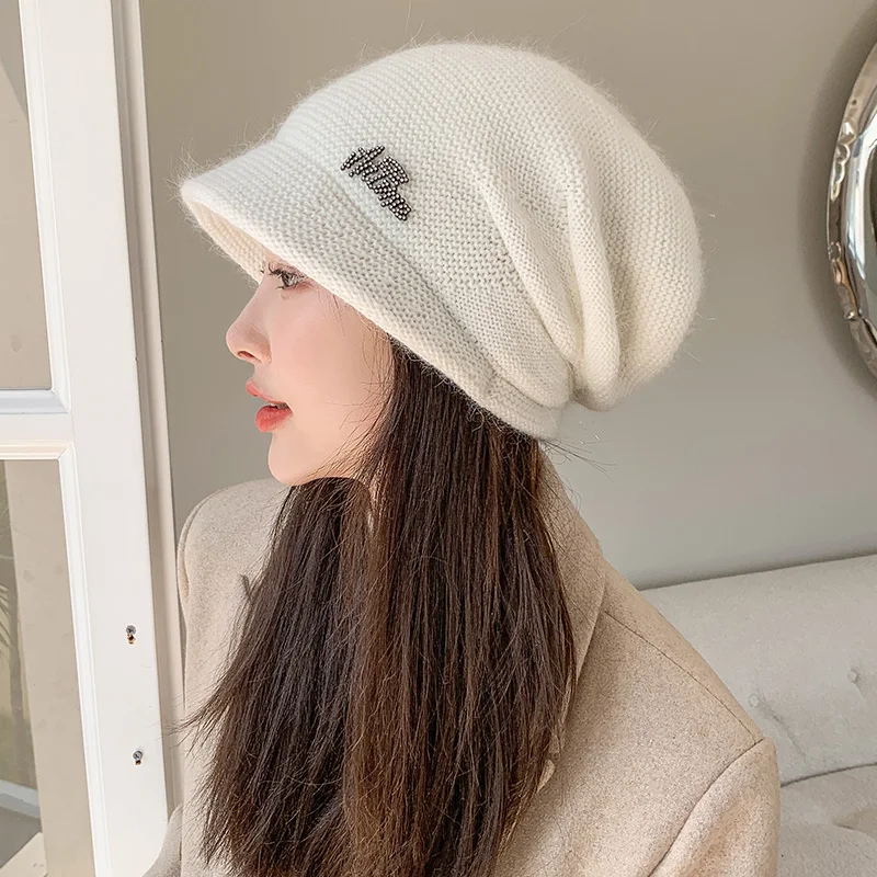 2021 Women's winter rabbit 's fur hat 