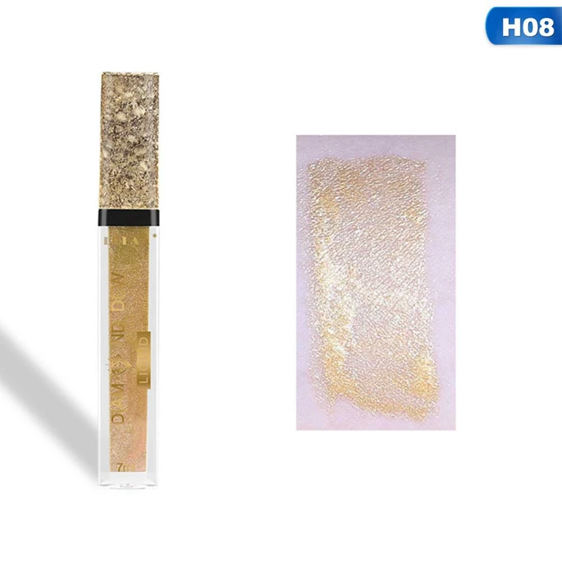 08 Glitter Liquid Eye Shadow Makeup Shimmer Eyeshadow Maquiagem Profissional Completa Make Up Cream Cosmetic - Цвет: 08