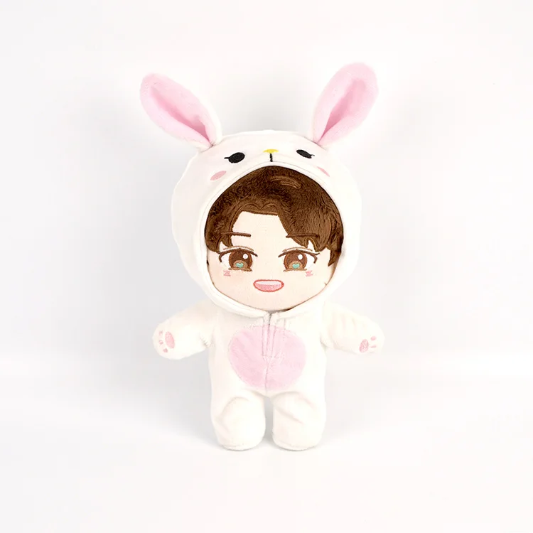 22 см Kpop EXO Baekhyun Chanyeol Xiumin Suho Sehun KAI D. O. Chen плюшевые игрушки куклы Одежда для кукол наряд комбинезон - Цвет: SUHO