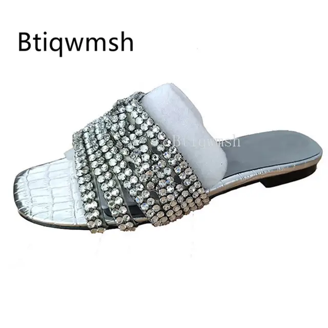 silver flat gladiator sandals