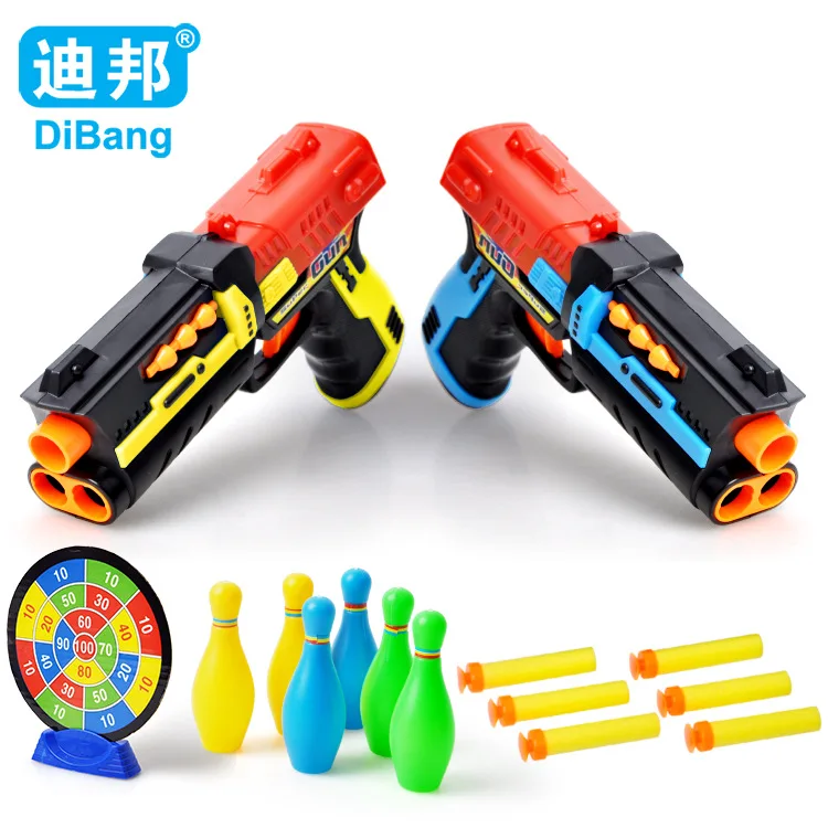 

Dibang-CHILDREN'S Toy Soft Bullet Gun Hutch Hegemony Cops Soft Bullet Gun Black Mask Soft Bullet Gun Boy Battle Toy
