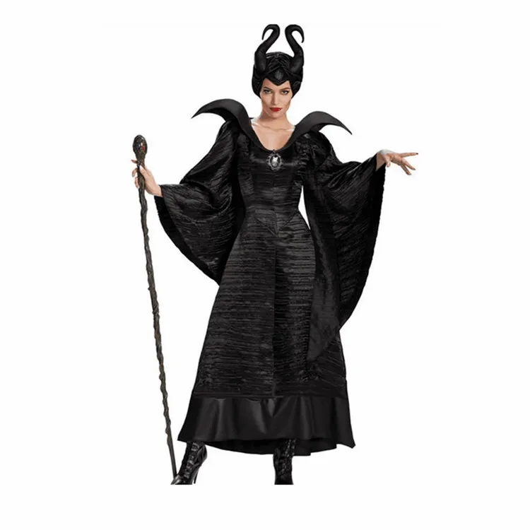 Хэллоуин Пурим вечерние для взрослых женщин фантазия сексуальный костюм малефисенты Спящая красавица злая ведьма косплей нарядное платье