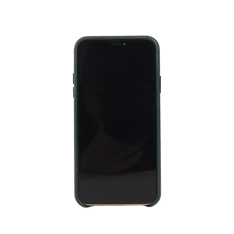 Официальный стиль чехол из натуральной кожи для Apple iPhone 11/Pro/Max металлическая кнопка громкости полная Защита задняя крышка чехол
