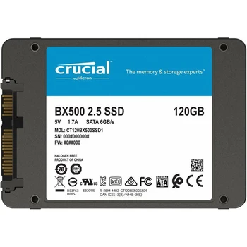 

Critical BX500 CT120BX500SSD1 SSD, 2.5", 120Gb, SATA-III, read: 540 MB/s, write: 500 MB/s